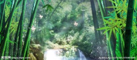 竹林 LED背景