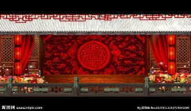 中国风戏曲大戏台