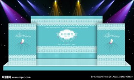 舞台迎宾区背景