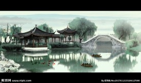 诗意江南水墨画视频