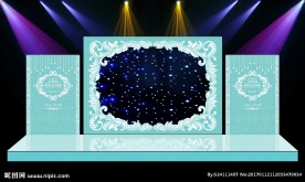 舞台结婚背景 PSD高清文件