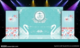 天鹅结婚背景 婚庆 婚礼特价