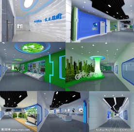 企业展厅设计效果图