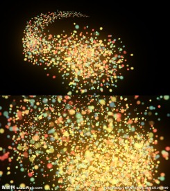 碰撞粒子光球特效背景