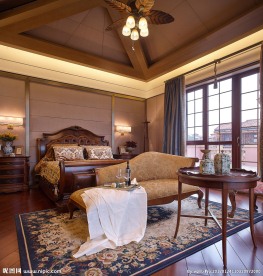 欧式别墅大卧室