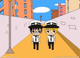 搞笑两个无厘头警察flash