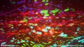 彩色粒子特效背景