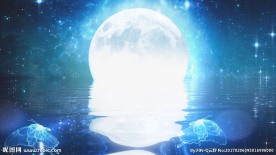 梦幻月亮舞台背景