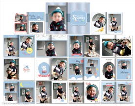 儿童摄影模板 儿童相册 相册模