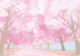 卡通树木森林插画