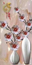 家和富贵梅花花瓶玄关