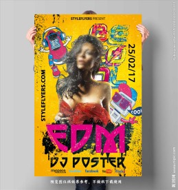EDM明星活动海报