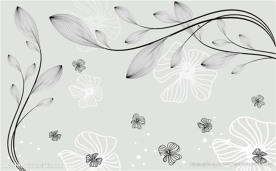 简约时尚清新背景墙装饰画