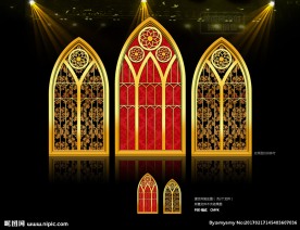 欧式红金色巴洛克婚礼