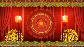 led中国风戏曲背景