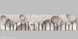 3D森林立体腰线