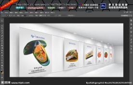 法兰西美食展板