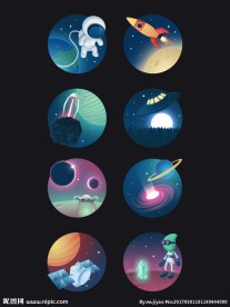 星球主题图标
