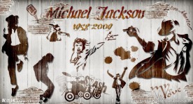 迈克尔杰克逊复古工装背景墙