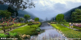 河道景观效果图