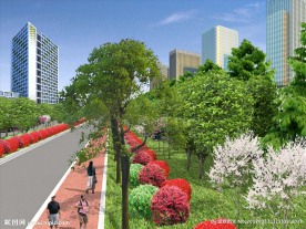 新欣大道绿化效果图