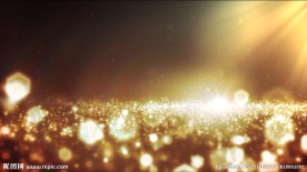 金色光圈粒子梦幻LED动态背景