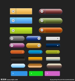 按钮图标标志标识网页元素