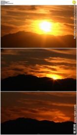 日落西山实拍视频素材