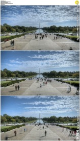 华盛顿纪念碑人流延时摄影