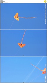 蓝天下飞翔的风筝