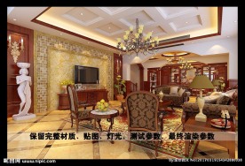 欧式电视背景墙效果图