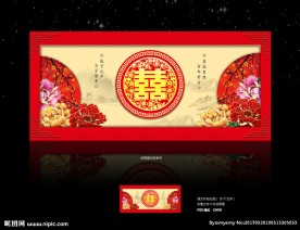 中式婚礼背景