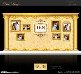 香槟色婚礼背景