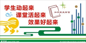 校园文化墙设计稿矢量文件图片