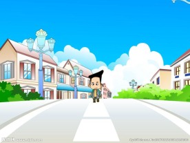 学生背书包往前走14秒源文件