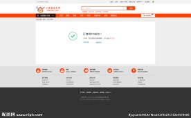 简洁大气的电商支付成功页面