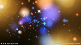 彩色粒子特效背景