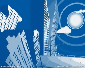 卡通楼房动态背景