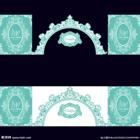 欧式蒂芙尼拱门半圆婚礼舞台背景