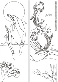 海洋移门缕空玻璃雕刻刻绘图案