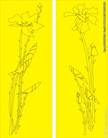 移门缕空玻璃雕刻刻绘图案