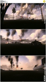 坠毁燃烧的飞机