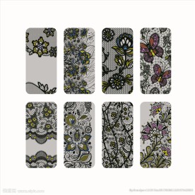 蕾丝手机壳图案