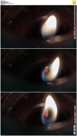 燃烧的灯光火焰