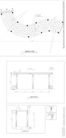 玻璃曲廊大样详图