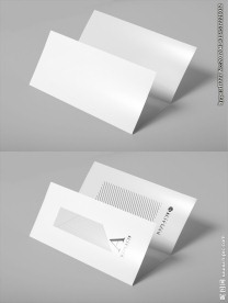 空白三折页样机