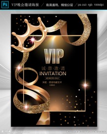 VIP会员活动晚会海报