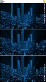 蓝色股市数字建筑