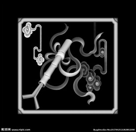 八宝笛子灰度图