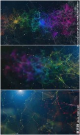 彩色点线动感科技动态背景视频素